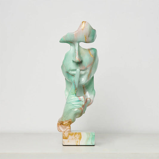 Abstrakta ansiktsskulpturer