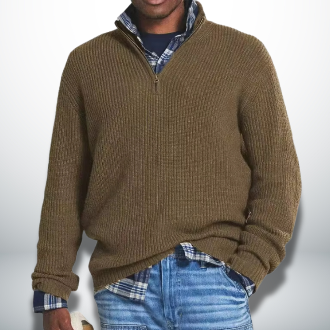 Caleb | Warm collared sweater