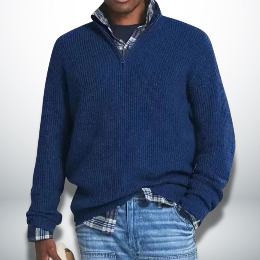 Caleb | Warm collared sweater