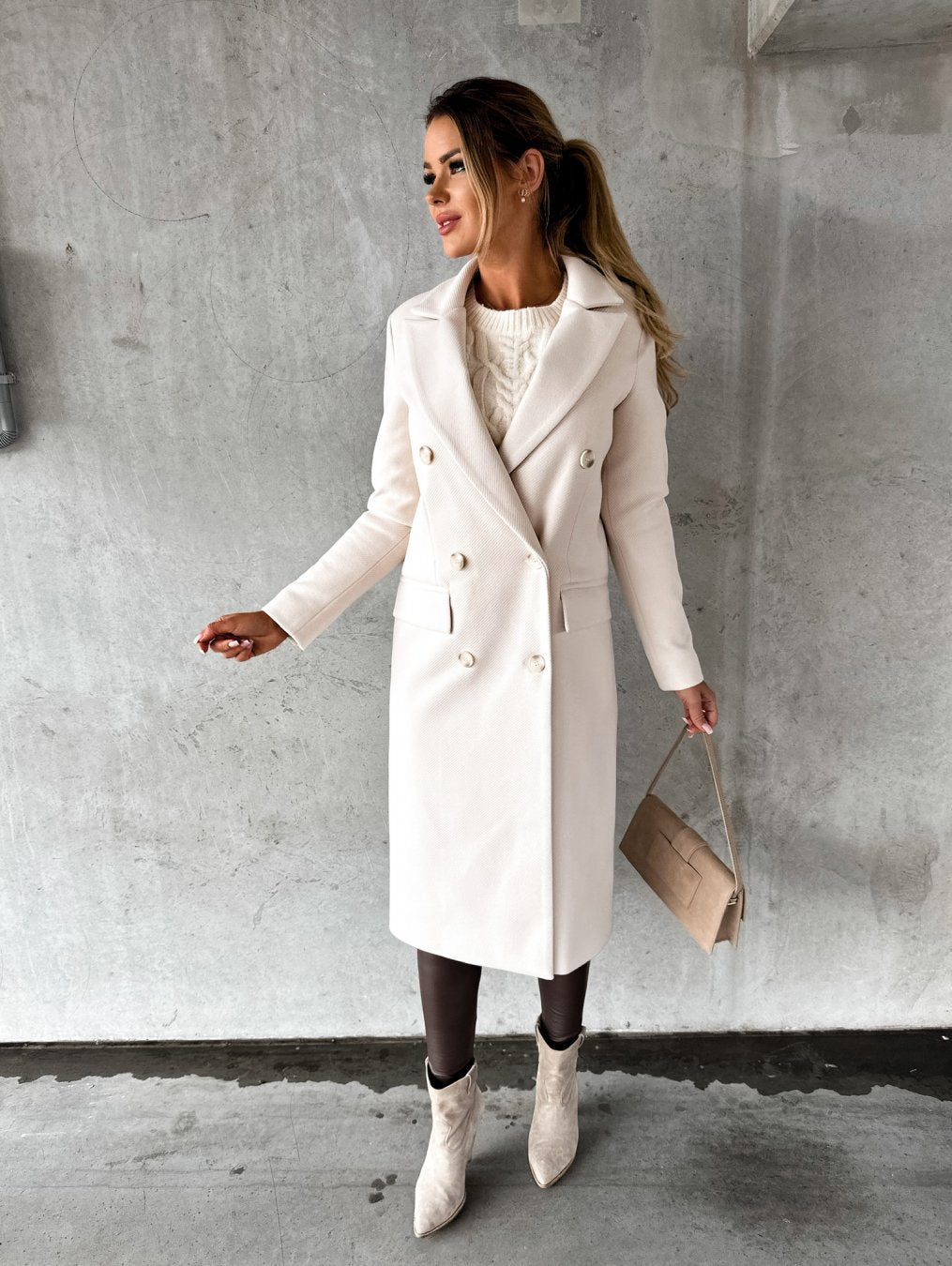 Aléxia™ - Elegant Long Coat