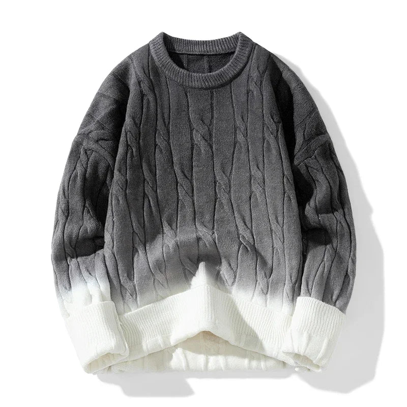 Ador | Chunky Knit Gradient Sweater for Men