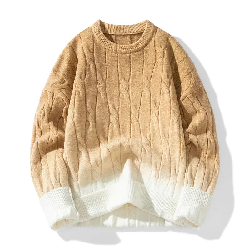 Ador | Chunky Knit Gradient Sweater for Men