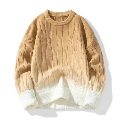 Ador | Chunky Knit Gradient Sweater for Men