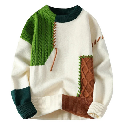 Ador | Patchwork Design Sweater for Men