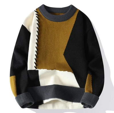 Ador | Patchwork Design Sweater for Men