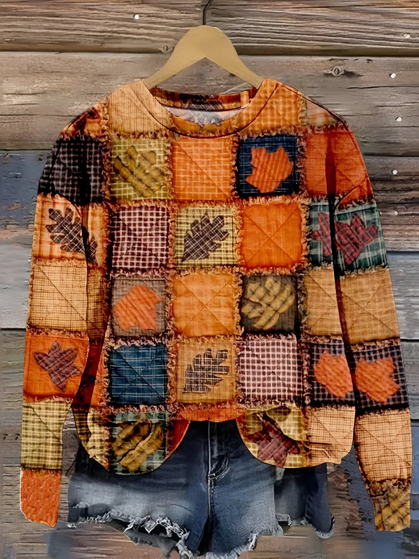 Evelien - Soft patchwork sweater